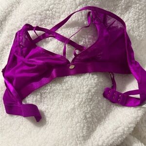 Women's Intimates Sheer Purple Bralette